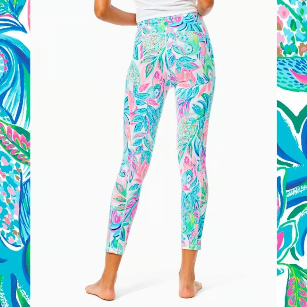 Lilly Pulitzer Luxletic UPF 50+ Weekender Crop Leggings Women's XXS A009703